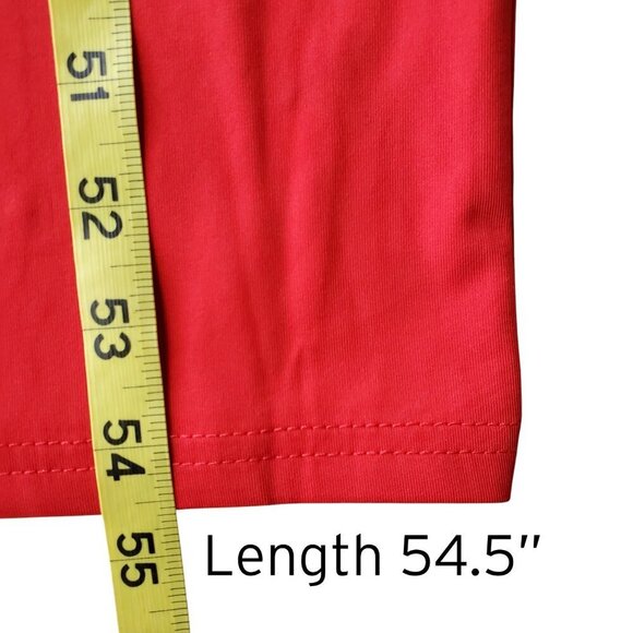 DAISY NWT Cherry Red High Neck Racerback Slit Sexy Maxi Dress BodyCon Size S - Picture 10 of 12